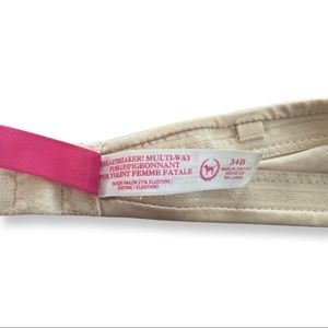 34B Pink Nude strapless push-up bra